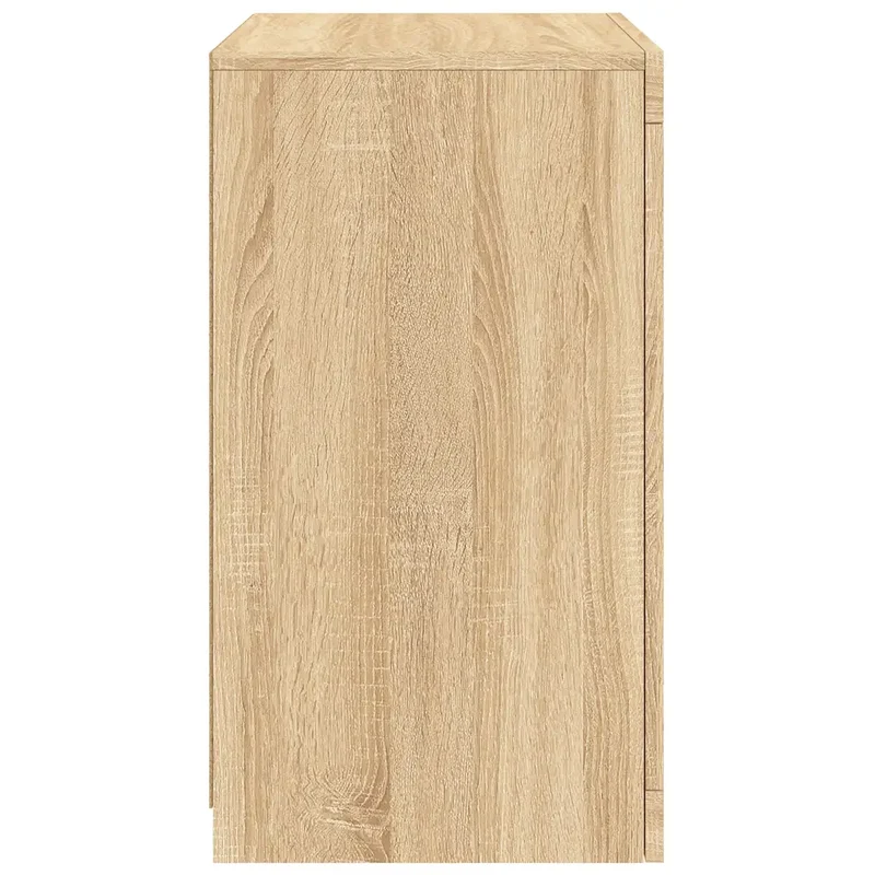 Armoire latérale design contemporain avec éclairage LED 41 x 37 x 67 cm en bois d'ingénierie chêne sonoma 02_0049367