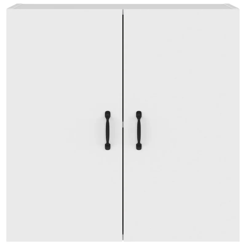 Armoire murale pratique design moderne 60 x 31 x 60 cm espace de rangement fonctionnel en bois d'ingénierie blanc 02_0048052