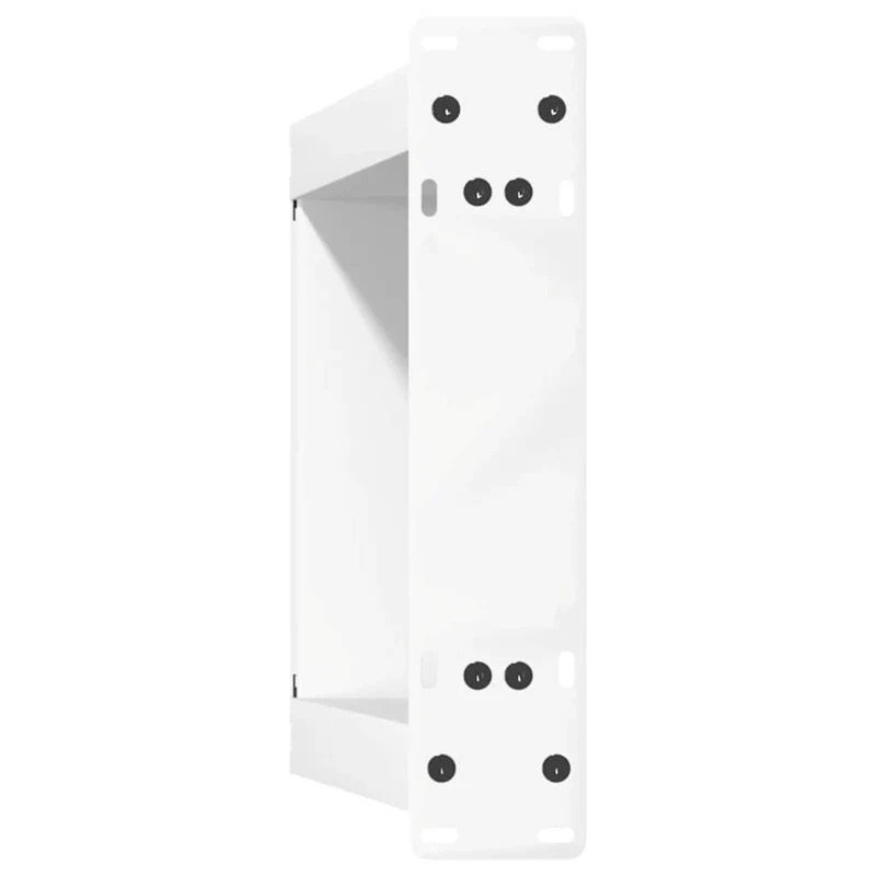 Lot de 2 pieds de table basse inclinés en U 28 x 42-43 cm avec niveleurs réglables style moderne en acier blanc 02_0057041