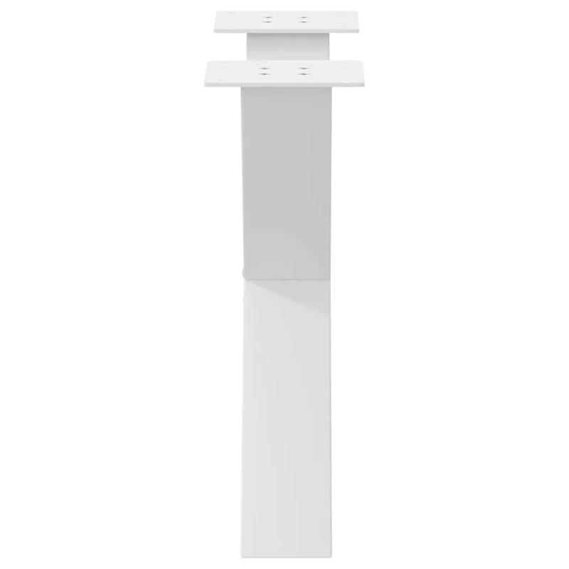 Lot de 2 pieds de table basse en forme de X 50 x 43 cm avec niveleurs réglables design moderne en acier blanc 02_0057229