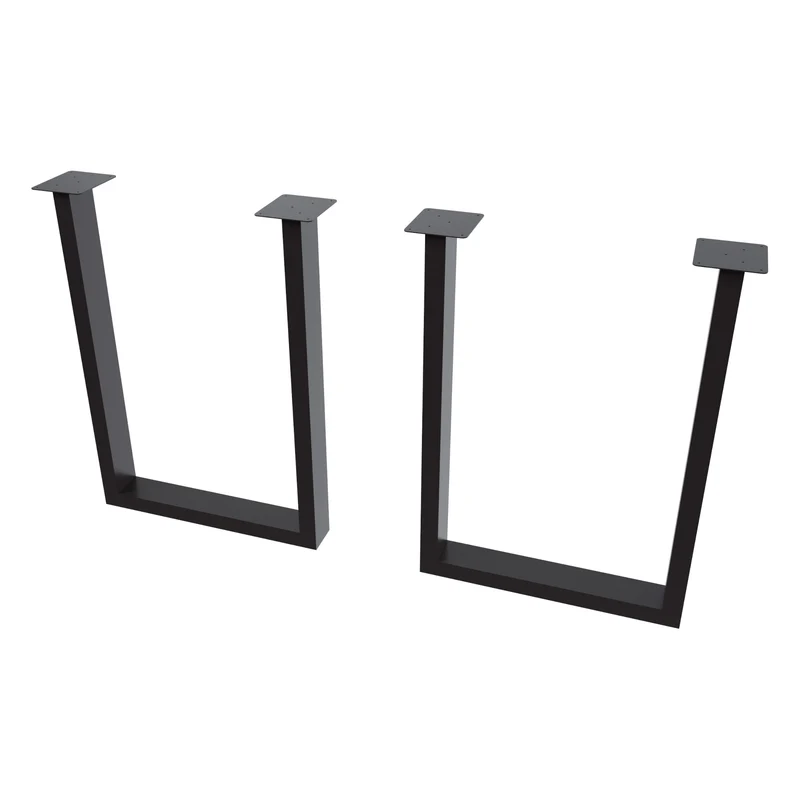 Set de 2 pieds de table rectangulaires en acier 40 x 28 cm 03_0008081