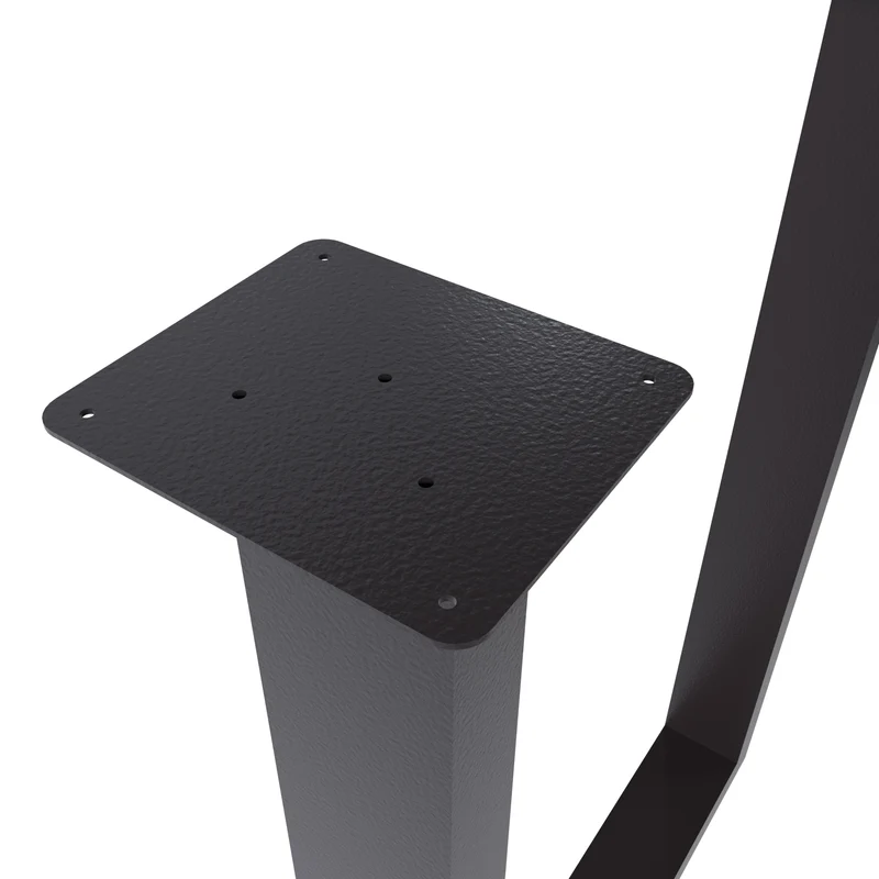 Set de 2 pieds de table rectangulaires en acier 40 x 28 cm 03_0008081