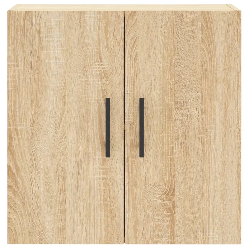 Armoire murale chêne sonoma 60 x 31 x 60 cm grand espace rangement pratique style moderne en bois d'ingénierie 02_0048822