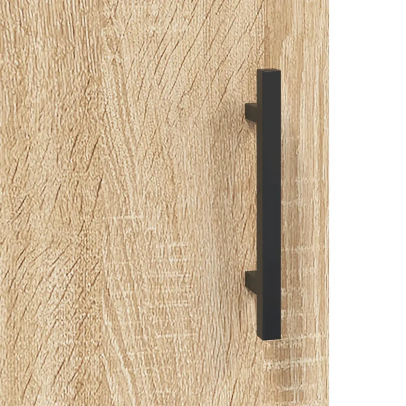 Armoire murale chêne sonoma 60 x 31 x 60 cm grand espace rangement pratique style moderne en bois d'ingénierie 02_0048822