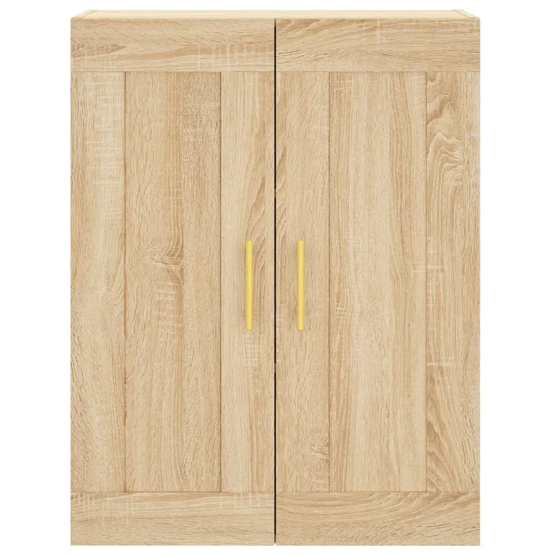 Armoire murale rangement élégante 69,5 x 34 x 90 cm design moderne en bois d'ingénierie chêne sonoma 02_0048903