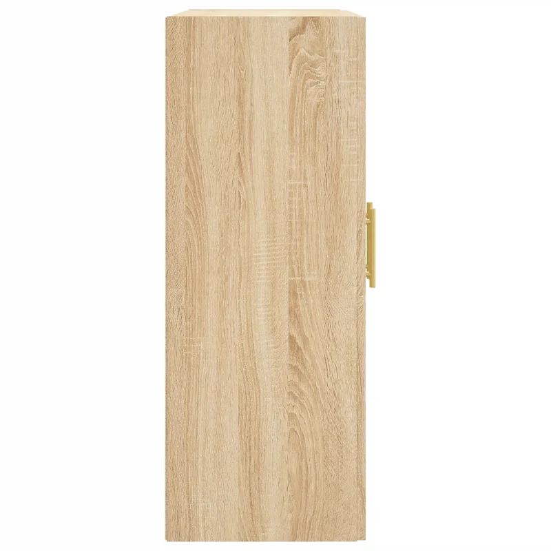 Armoire murale rangement élégante 69,5 x 34 x 90 cm design moderne en bois d'ingénierie chêne sonoma 02_0048903