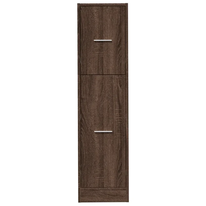 Armoire d'apothicaire multifonctionnelle 30 x 41 x 118 cm rangement pratique style classique en bois d'ingénierie marron 02_0050616