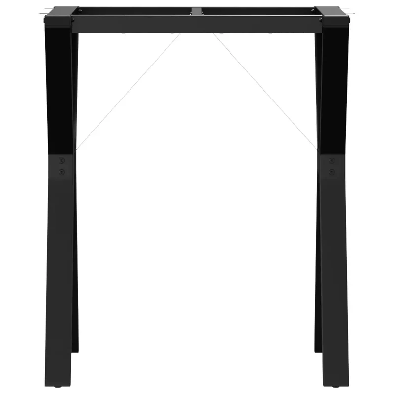 Pieds de table à manger cadre en Y 60 x 40 x 73 cm robustes et stables style industriel en acier noir 02_0047257