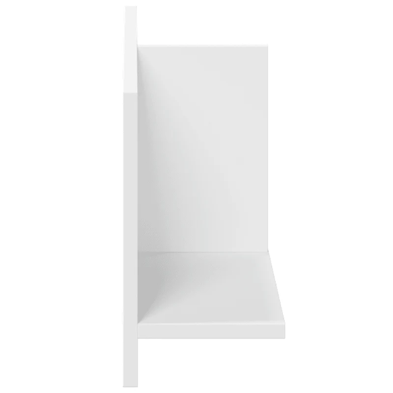 Armoire murale flottante rangement pratique 70 x 16,5 x 30 cm en bois d'ingénierie blanc 02_0050577