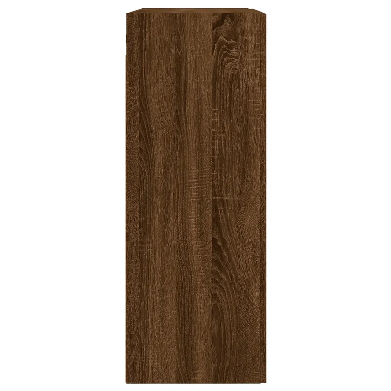 Armoire murale design élégant rangement suspendu 69,5 x 34 x 90 cm en bois d'ingénierie marron 02_0048930