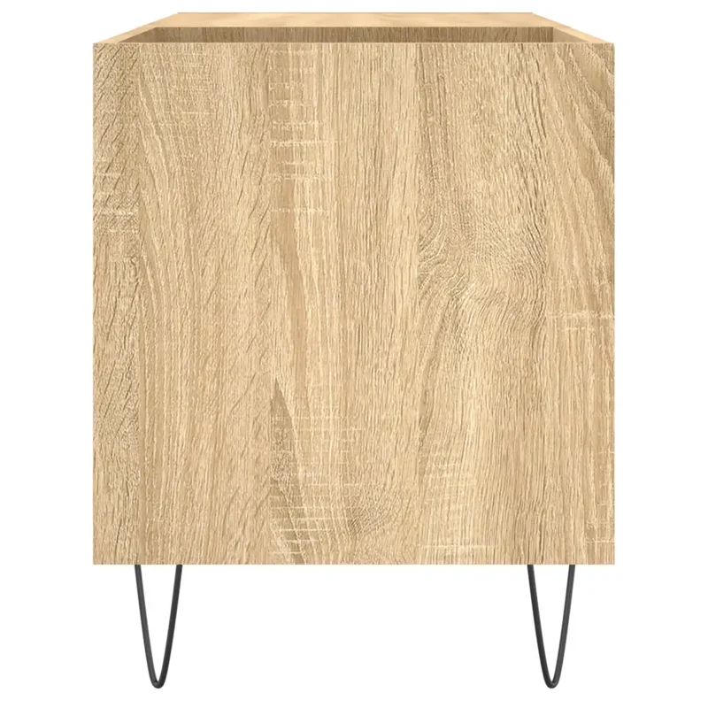 Armoire à disques classique avec grand espace de rangement 85 x 38 x 48 cm en bois d'ingénierie chêne sonoma 02_0049110