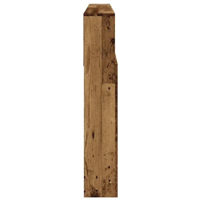 Armoire de tête de lit bibliothèque pratique 180 x 19 x 103 cm peu encombrant style vintage en bois vieux bois 02_0050960