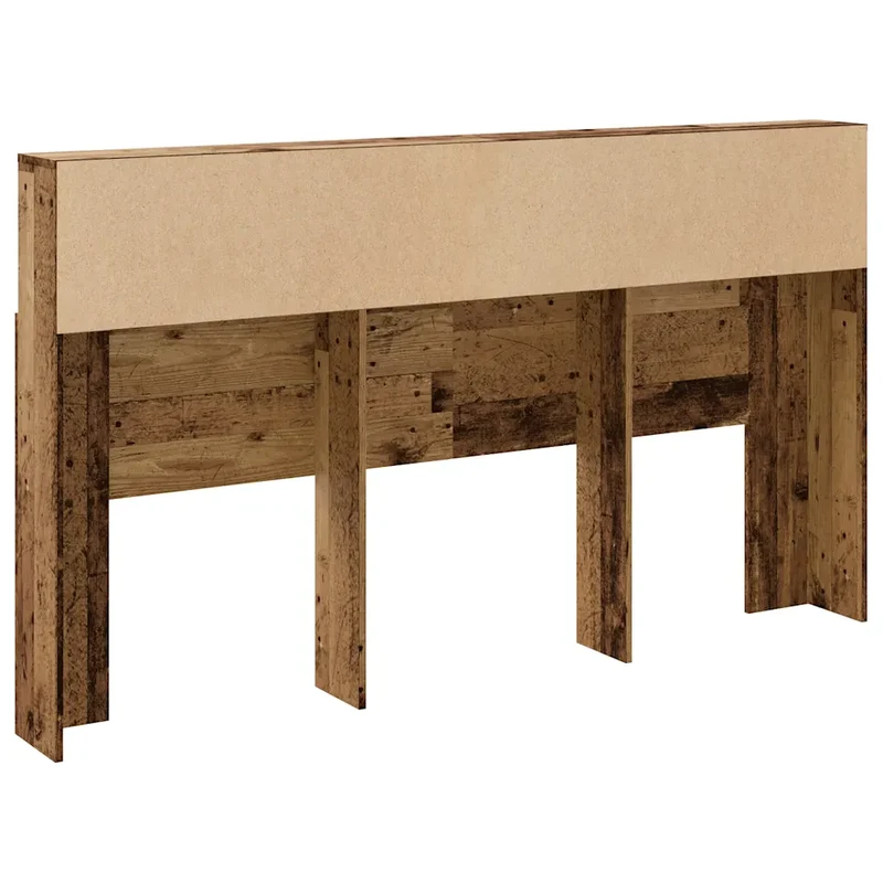 Armoire de tête de lit bibliothèque pratique 180 x 19 x 103 cm peu encombrant style vintage en bois vieux bois 02_0050960