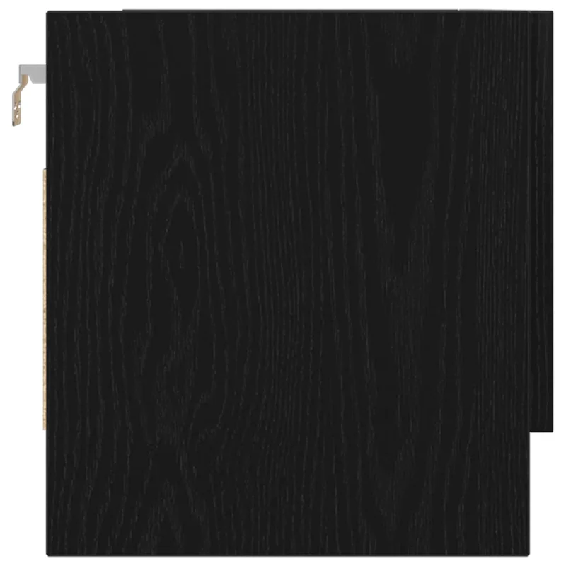 Armoire murale minimaliste fonctionnelle pour rangement 70 x 32,5 x 35 cm en bois d'ingénierie chêne noir 02_0051907