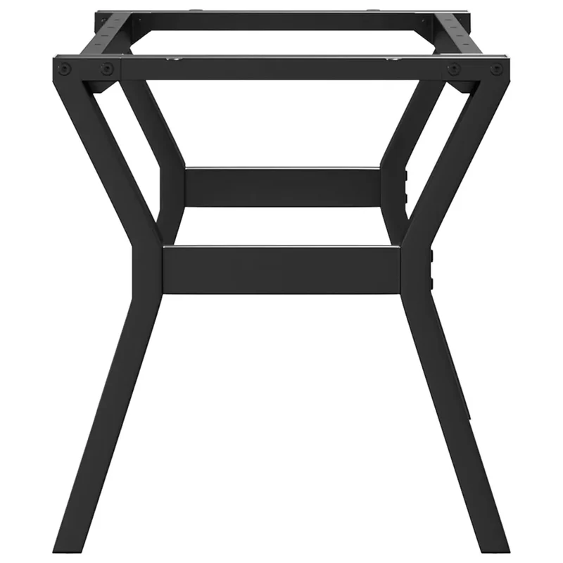 Pieds de table basse cadre en Y 80 x 40 x 43 cm robustes stables style industriel en acier noir 02_0047251