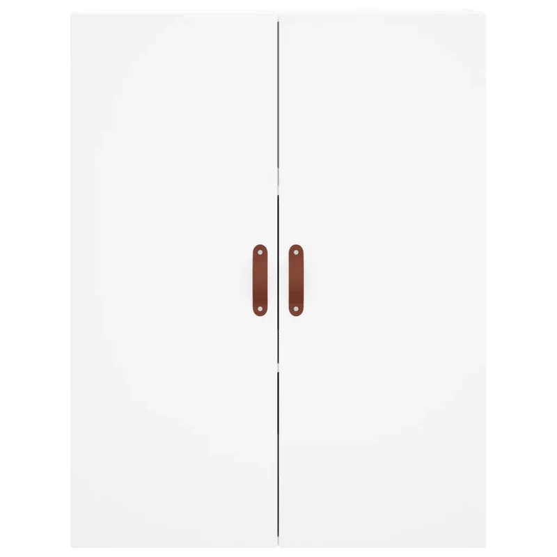 Armoire murale en bois d'ingénierie blanc 69,5 x 34 x 90 cm pratique design élégant rangement 02_0048566