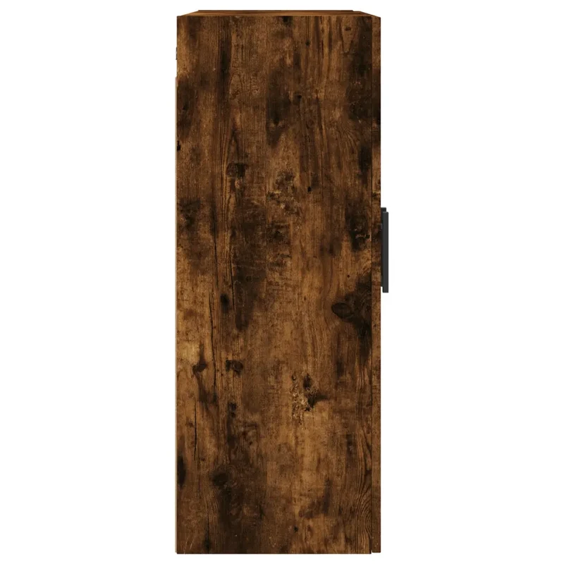 Armoire murale en bois d'ingénierie chêne fumé 69,5 x 34 x 90 cm grand espace de rangement design contemporain 02_0048600