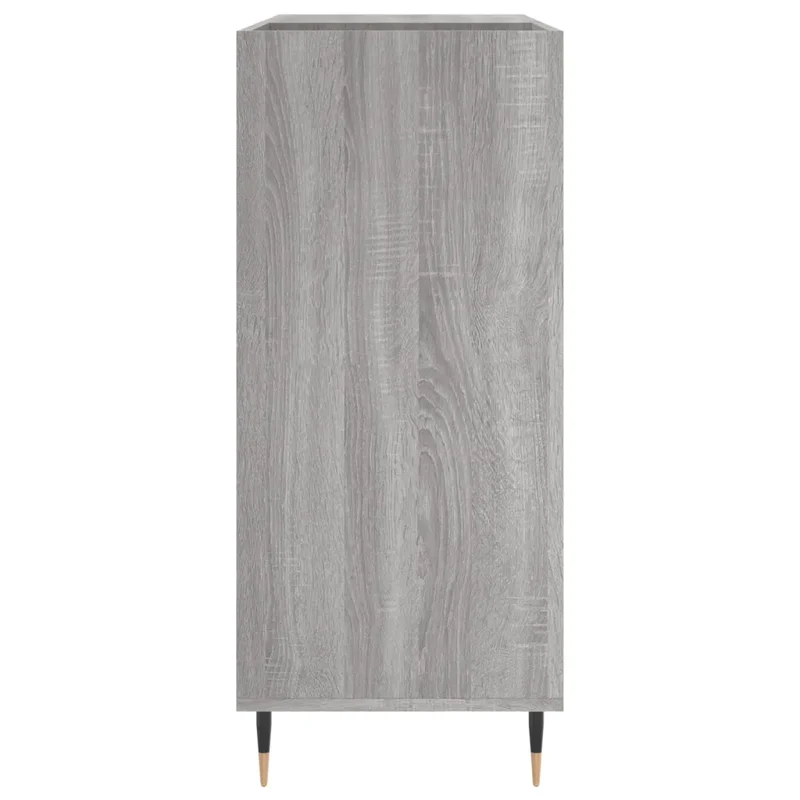 Armoire à disques pratique et classique 84,5 x 38 x 89 cm avec espace de rangement ample style industriel en bois d'ingénierie sonoma gris 02_0049165
