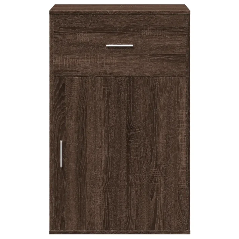 Armoire de rangement en chêne marron 56,5 x 39 x 90 cm espace optimisé finition mate 02_0049418