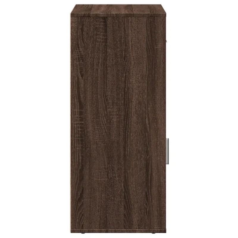 Armoire de rangement en chêne marron 56,5 x 39 x 90 cm espace optimisé finition mate 02_0049418