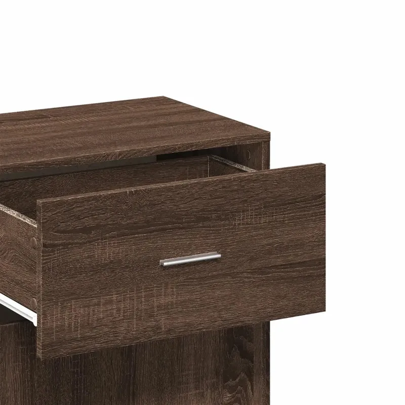 Armoire de rangement en chêne marron 56,5 x 39 x 90 cm espace optimisé finition mate 02_0049418