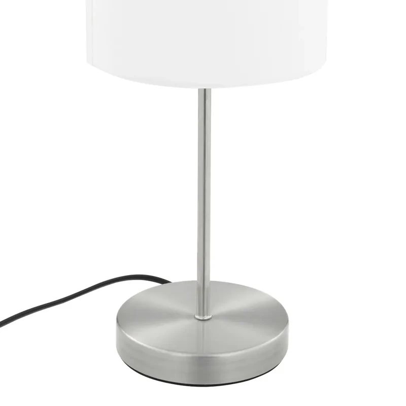 Lot de 2 lampes de table bouton tactile moderne 16 x 38,5 cm en métal blanc 02_0046011
