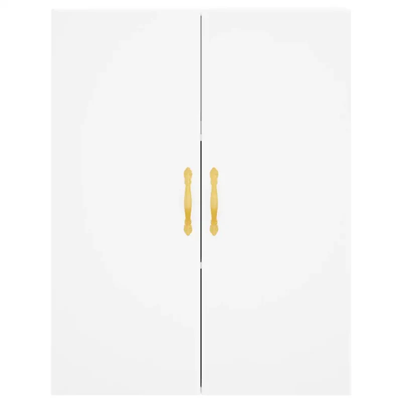 Armoire murale design élégant rangement suspendu 69,5 x 34 x 90 cm en bois d'ingénierie blanc 02_0048571