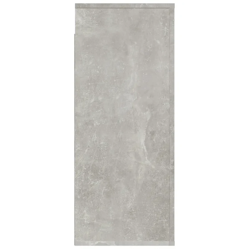 Armoire murale en bois d'ingénierie gris béton 80 x 33 x 80 cm rangement polyvalent design pratique 02_0048284