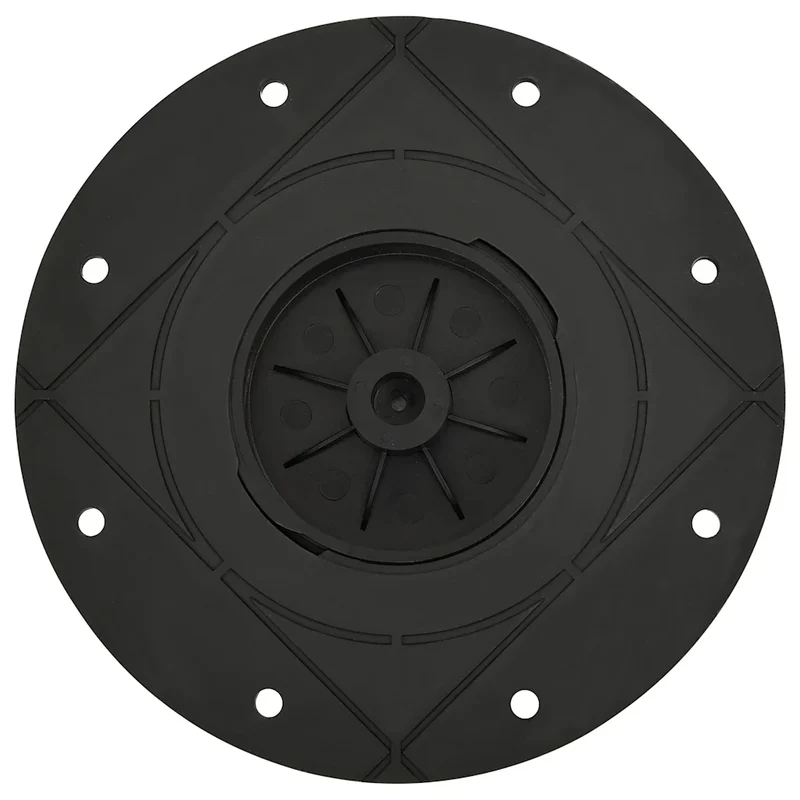 Lot de 10 pieds de terrasse réglables 25-40 mm facile à installer jardin extérieur en polypropylène noir 02_0046079