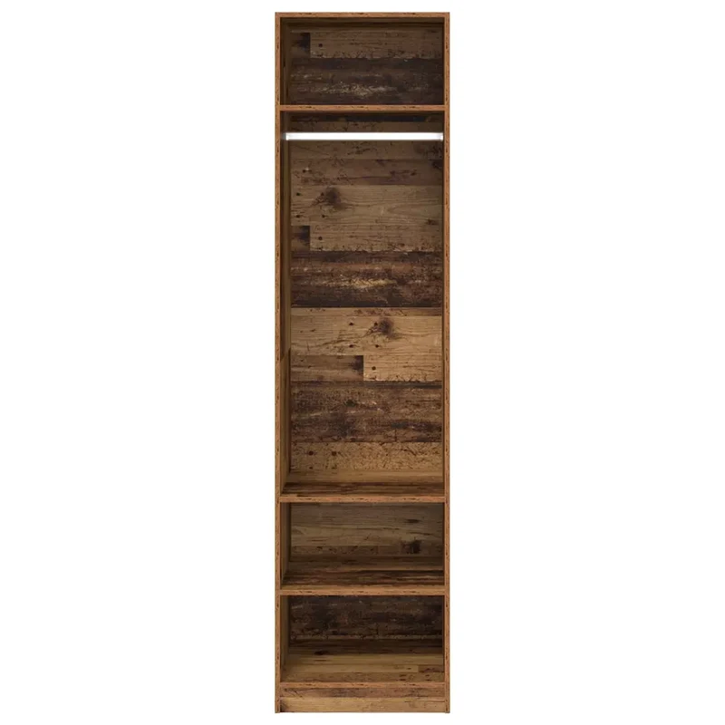 Armoire moderne minimaliste rangement intérieur 50 x 50 x 200 cm en bois d'ingénierie bois ancien 02_0052444