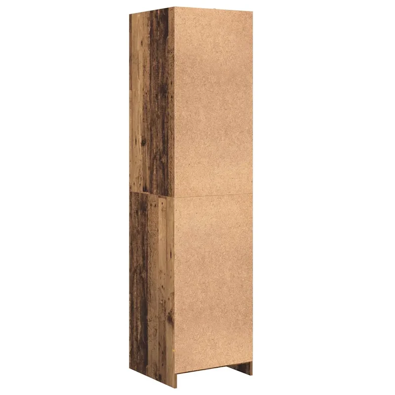 Armoire moderne minimaliste rangement intérieur 50 x 50 x 200 cm en bois d'ingénierie bois ancien 02_0052444