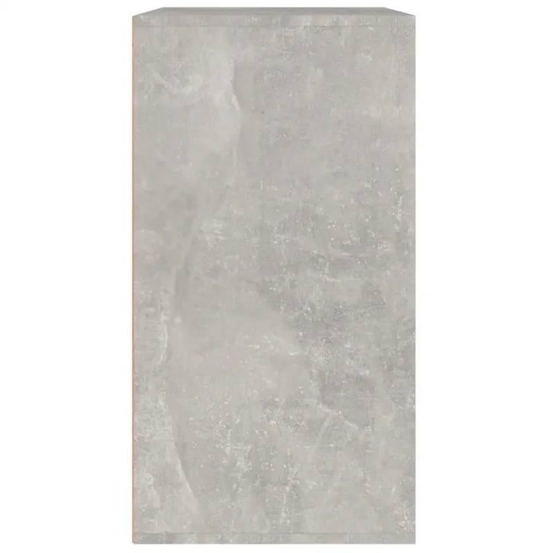 Armoire à cosmétiques moderne design pratique rangement 80 x 40 x 75 cm en bois d'ingénierie gris béton 02_0047951