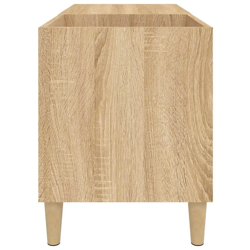 Armoire à disques pratique et classique 84,5 x 38 x 48 cm en bois d'ingénierie chêne sonoma 02_0049197