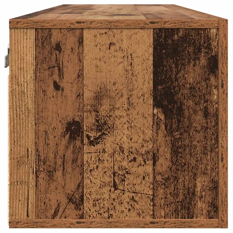 Armoire murale moderne pratique avec 2 étagères 100 x 36,5 x 35 cm en bois d'ingénierie bois ancien 02_0052497