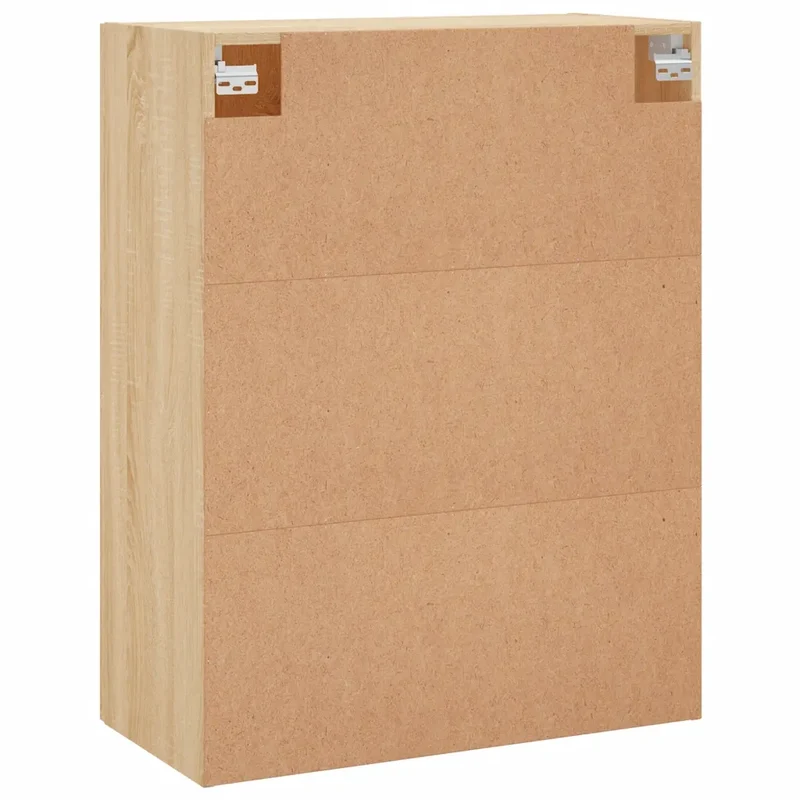 Armoire murale polyvalente grand espace rangement 69,5 x 34 x 90 cm en bois d'ingénierie chêne sonoma 02_0048567