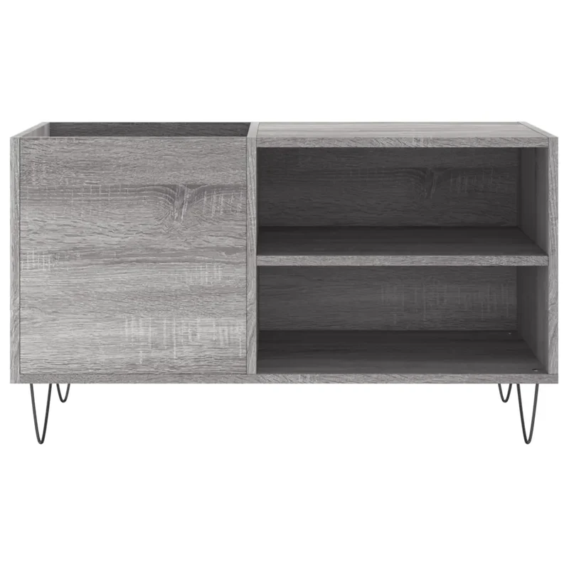 Armoire à disques pratique avec grand espace de rangement 85 x 38 x 48 cm en bois d'ingénierie sonoma gris 02_0049113