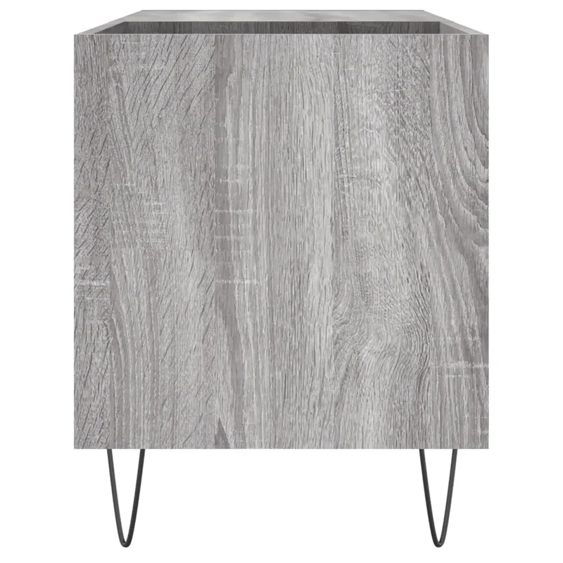 Armoire à disques pratique avec grand espace de rangement 85 x 38 x 48 cm en bois d'ingénierie sonoma gris 02_0049113