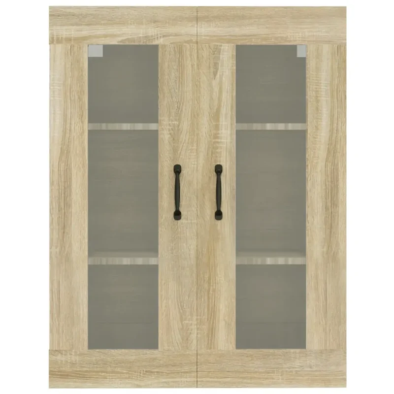 Armoire murale suspendue bois d'ingénierie rangement polyvalent 69 x 34 x 90 cm en chêne sonoma 02_0048025