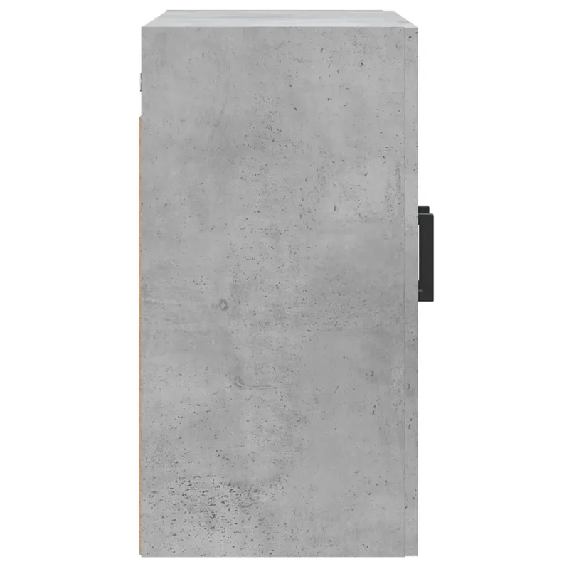 Armoire murale flottante pratique rangement 60 x 31 x 60 cm en bois d'ingénierie gris béton 02_0048805
