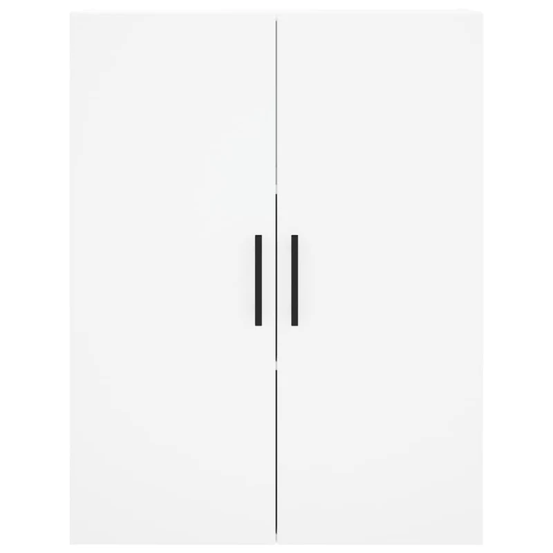 Buffet bahut commode armoire meuble de rangement organisateur cuisine salle de séjour salon haut 69,5 x 34 x 180 cm bois d'ingénierie blanc 02_0032549