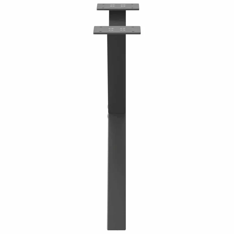 Lot de 2 pieds de table basse en forme de X ajustables 60 x 43 cm en acier anthracite 02_0057175