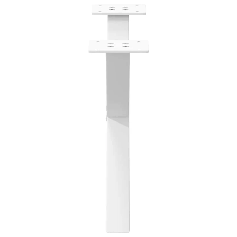 Lot de 2 pieds de table basse en forme de X 60 x 30 cm robustes avec niveleurs réglables en acier blanc 02_0057156
