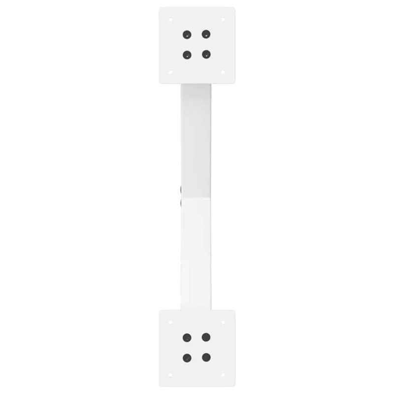 Lot de 2 pieds de table basse en forme de X 60 x 30 cm robustes avec niveleurs réglables en acier blanc 02_0057156