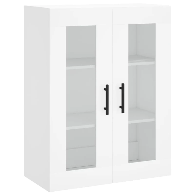 Buffet bahut commode armoire meuble de rangement organisateur cuisine salle de séjour salon haut 69,5 x 34 x 180 cm bois d'ingénierie blanc 02_0032627