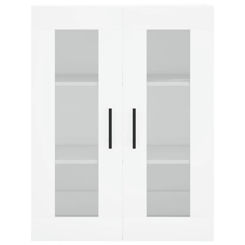 Buffet bahut commode armoire meuble de rangement organisateur cuisine salle de séjour salon haut 69,5 x 34 x 180 cm bois d'ingénierie blanc 02_0032627