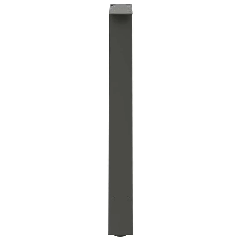 Lot de 2 pieds de table à manger en A 50 x 72-73 cm avec niveleurs réglables design moderne en acier anthracite 02_0057124