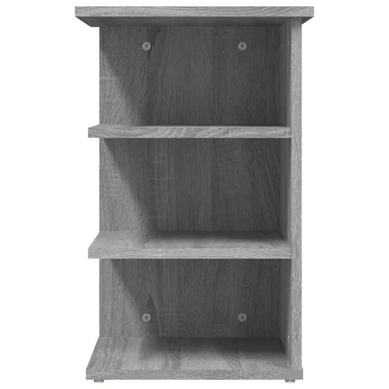 Armoire latérale décorative fonctionnelle 35 x 35 x 55 cm en bois d'ingénierie gris sonoma 02_0048540