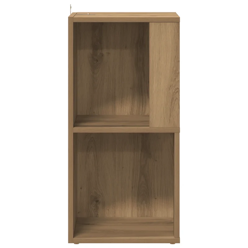 Armoire d'angle classique rangement compact 33 x 33 x 67 cm en bois d'ingénierie chêne artisanal 02_0050927