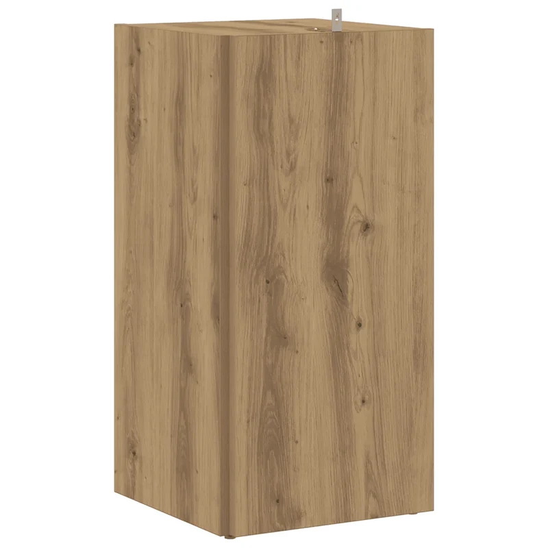 Armoire d'angle classique rangement compact 33 x 33 x 67 cm en bois d'ingénierie chêne artisanal 02_0050927