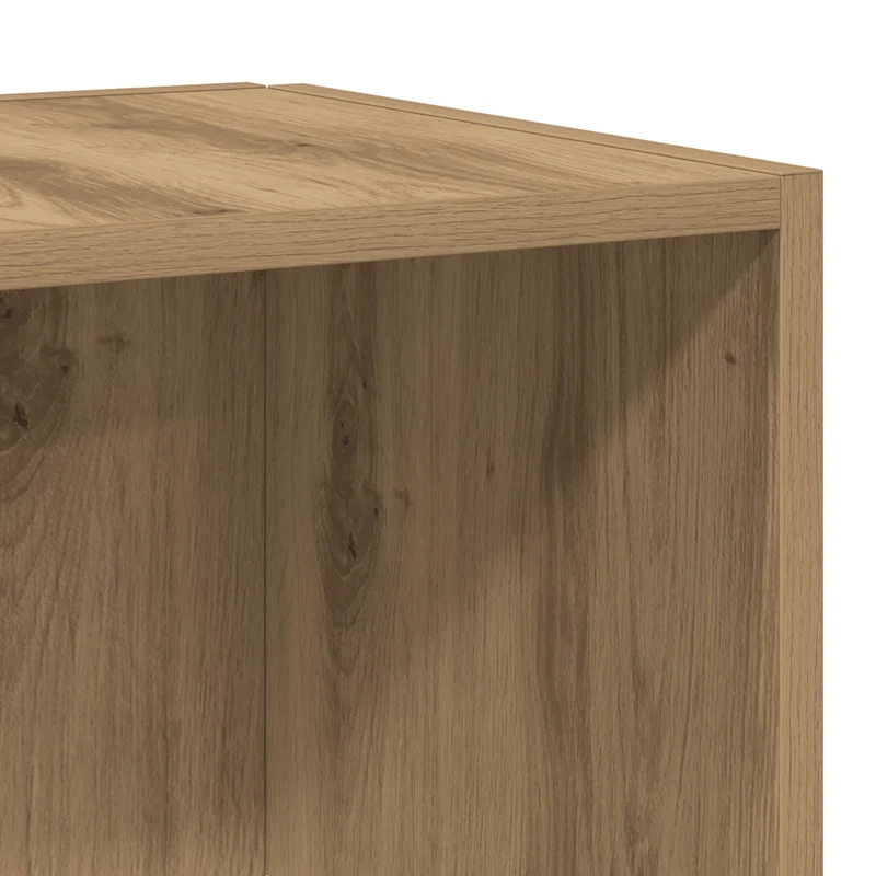Armoire d'angle classique rangement compact 33 x 33 x 67 cm en bois d'ingénierie chêne artisanal 02_0050927